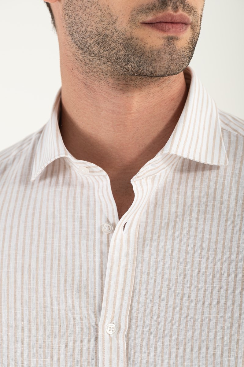 Lino Bacchetta Beige shirt
