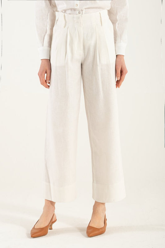 Pantaloni culoarea mătase