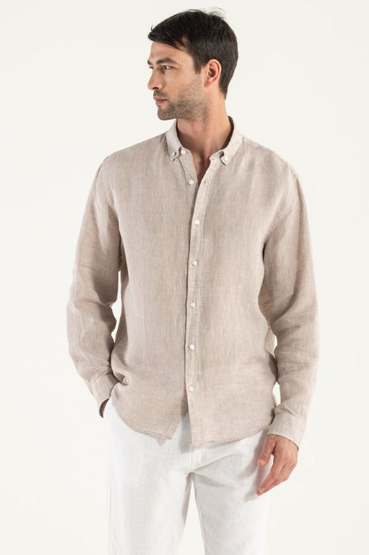 Camicia di Lino Beige