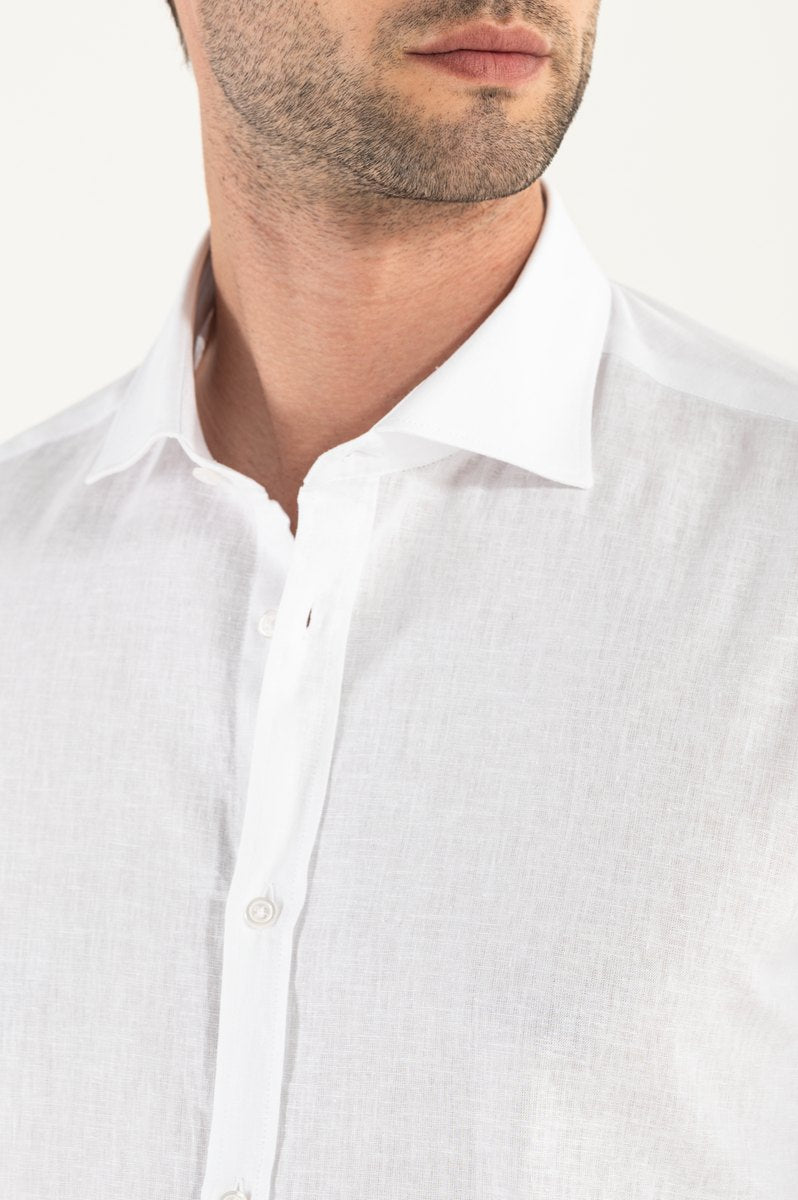 White linen shirt
