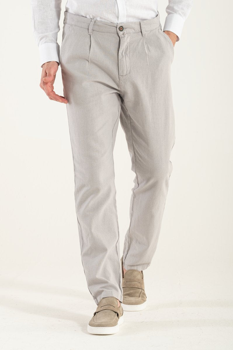 Pantalone di Lino Grigio