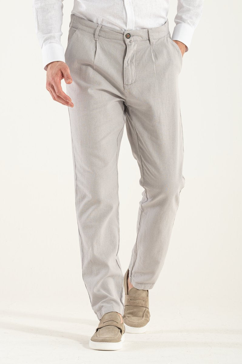 Pantalone di Lino Grigio