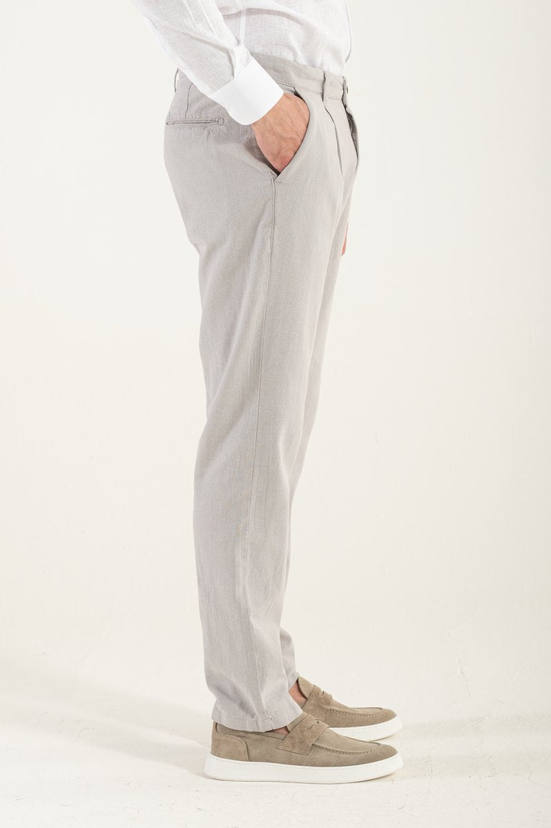 Pantalone di Lino Grigio