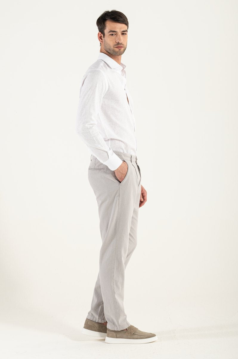 Pantalone di Lino Grigio