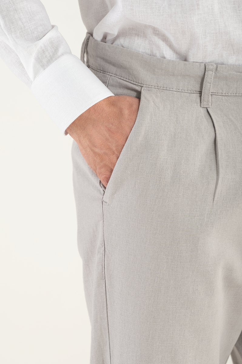 Pantalone di Lino Grigio