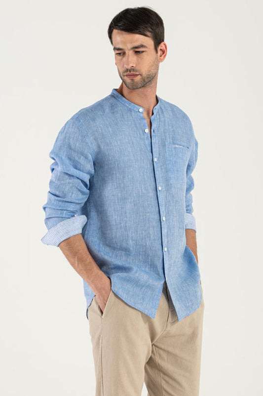 Camicia di Lino Azzurra
