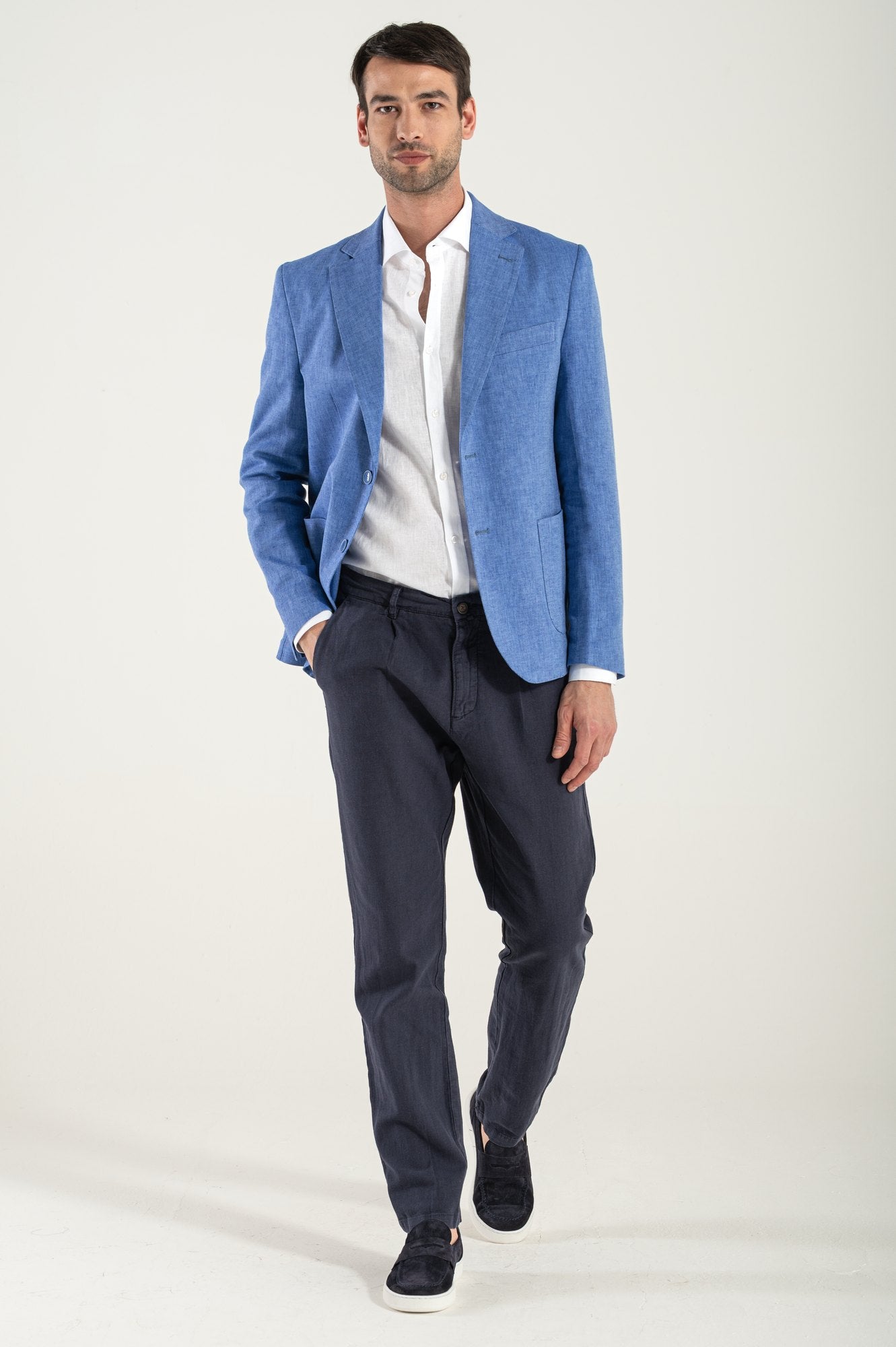 Blazer Blue Royal Lino/Cotton