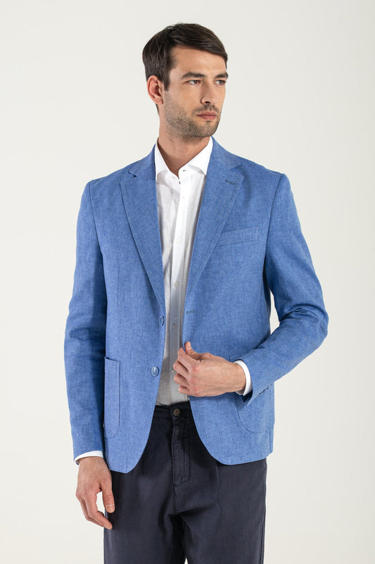 Blazer Blue Royal Lino/Cotone