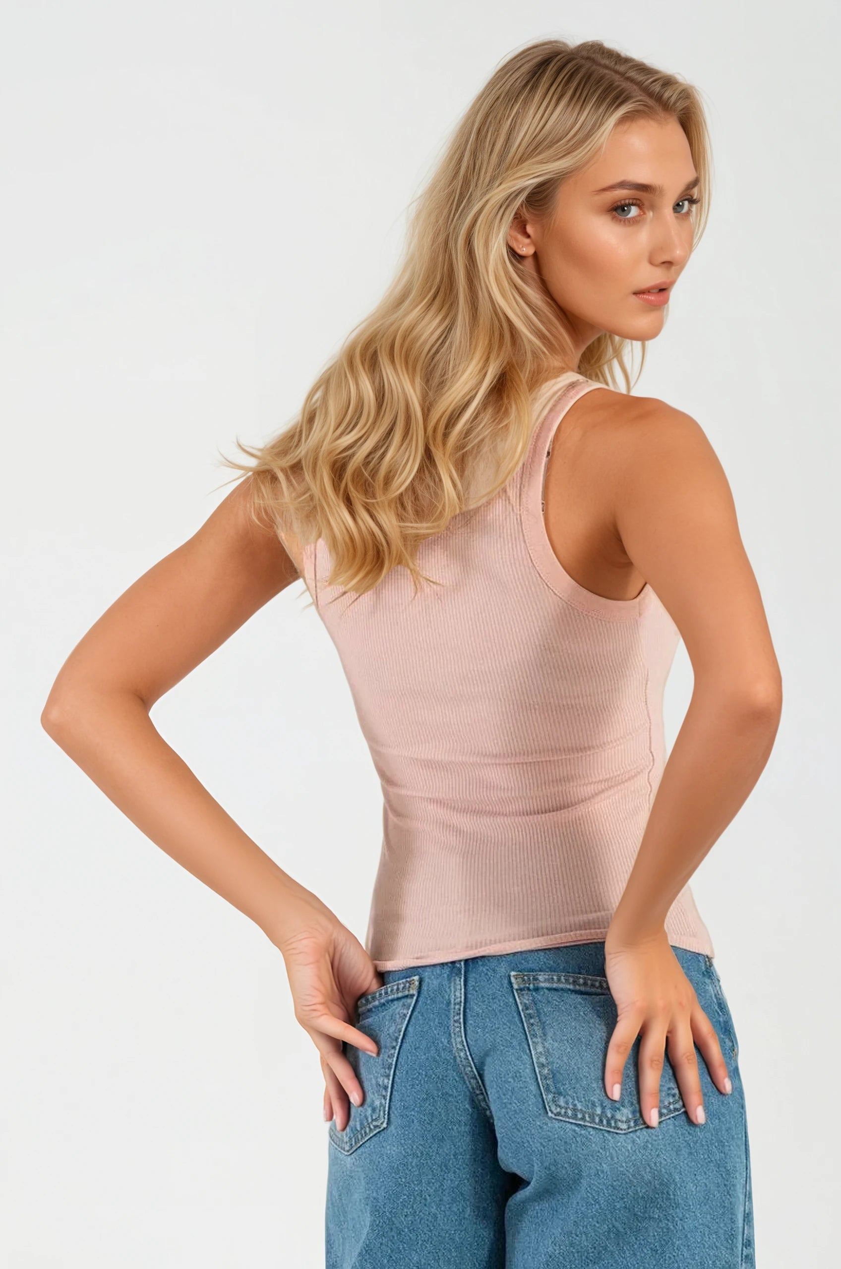 Canottiera da Donna in Cotone Pink