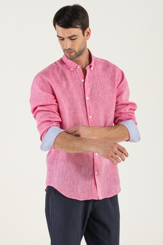 Camicia di Lino Corallo