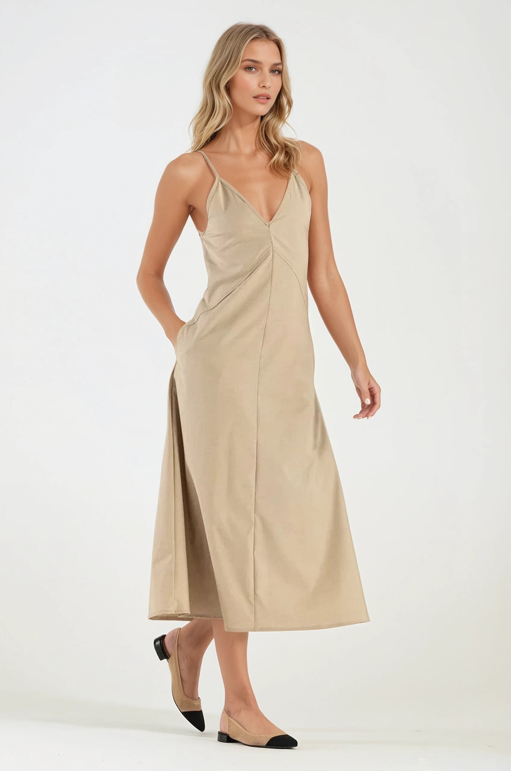 Vestito Telaflex Colore Beige