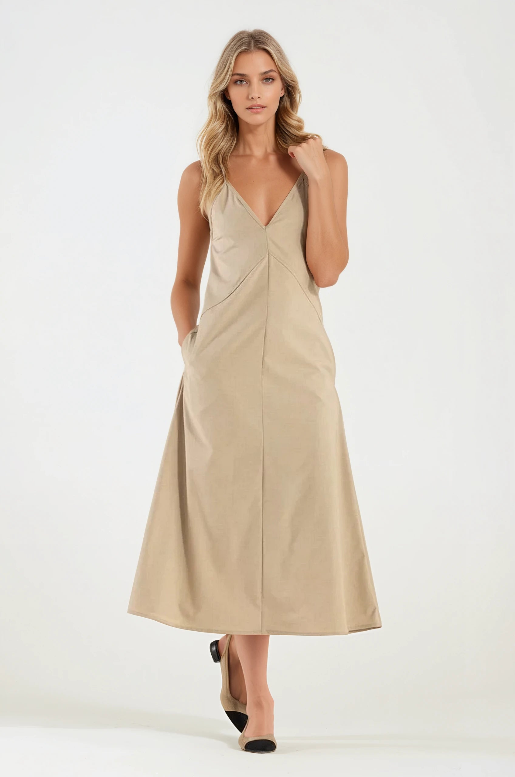 Vestito Telaflex Colore Beige