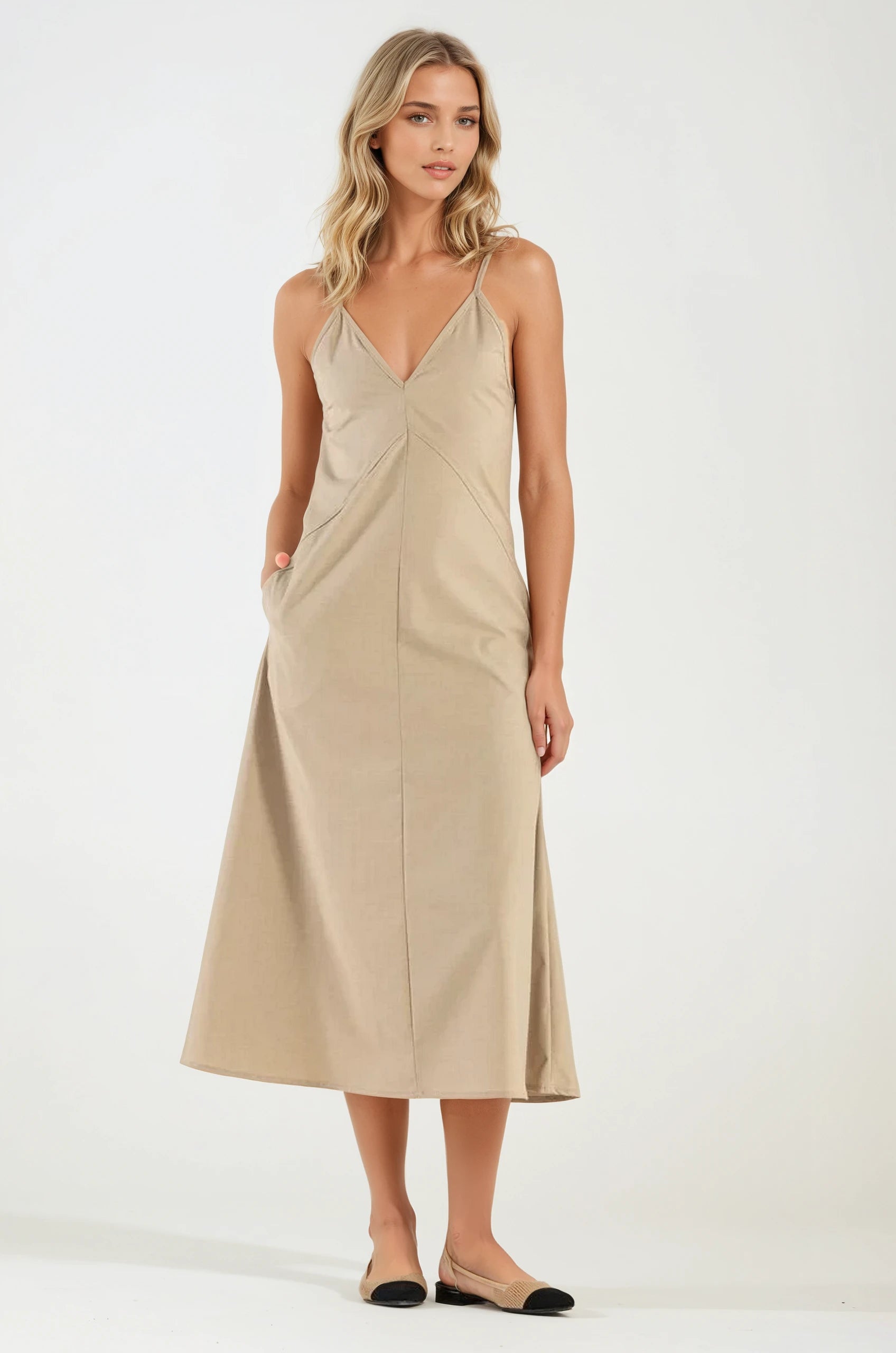 Vestito Telaflex Colore Beige