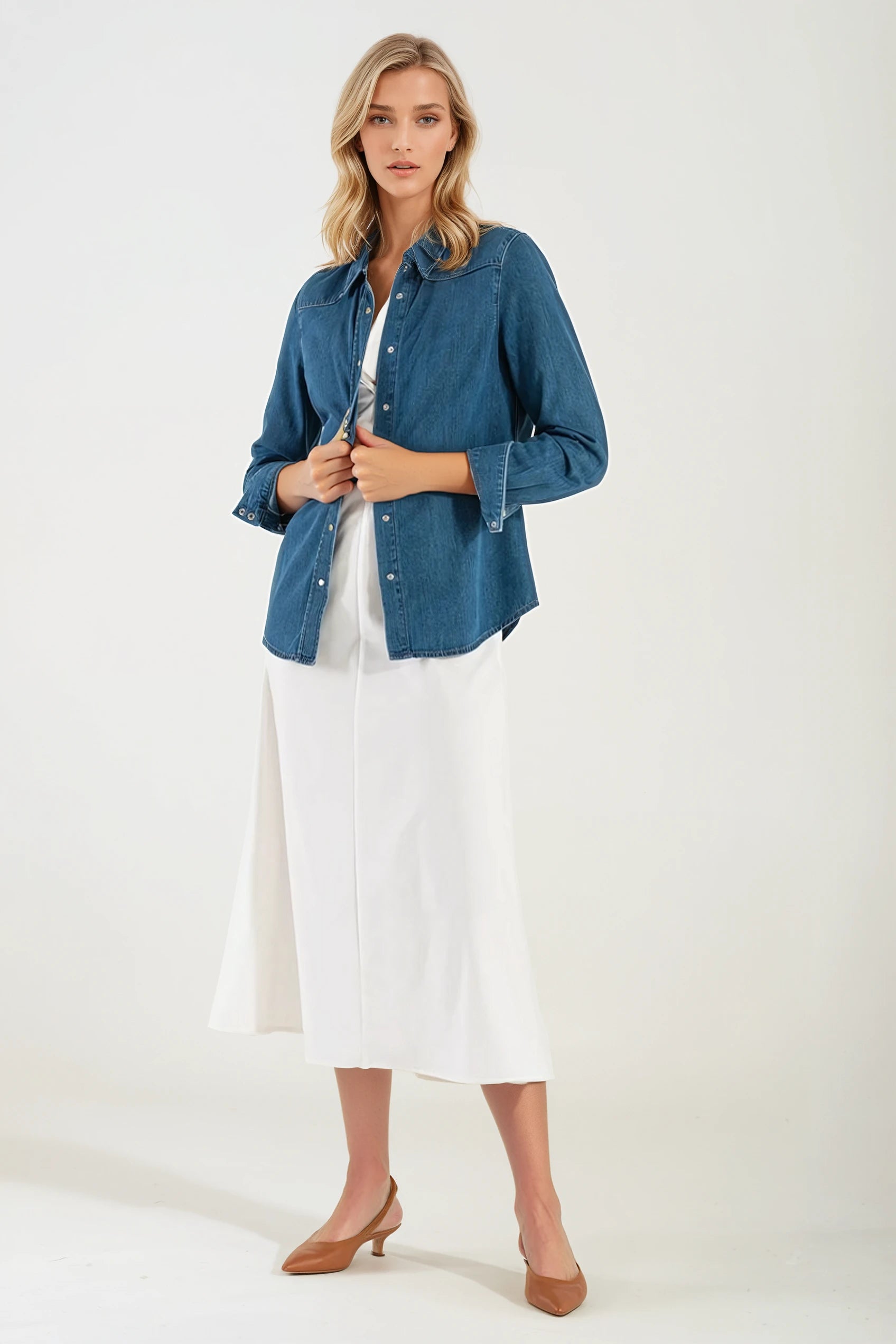 Dames jeans shirt