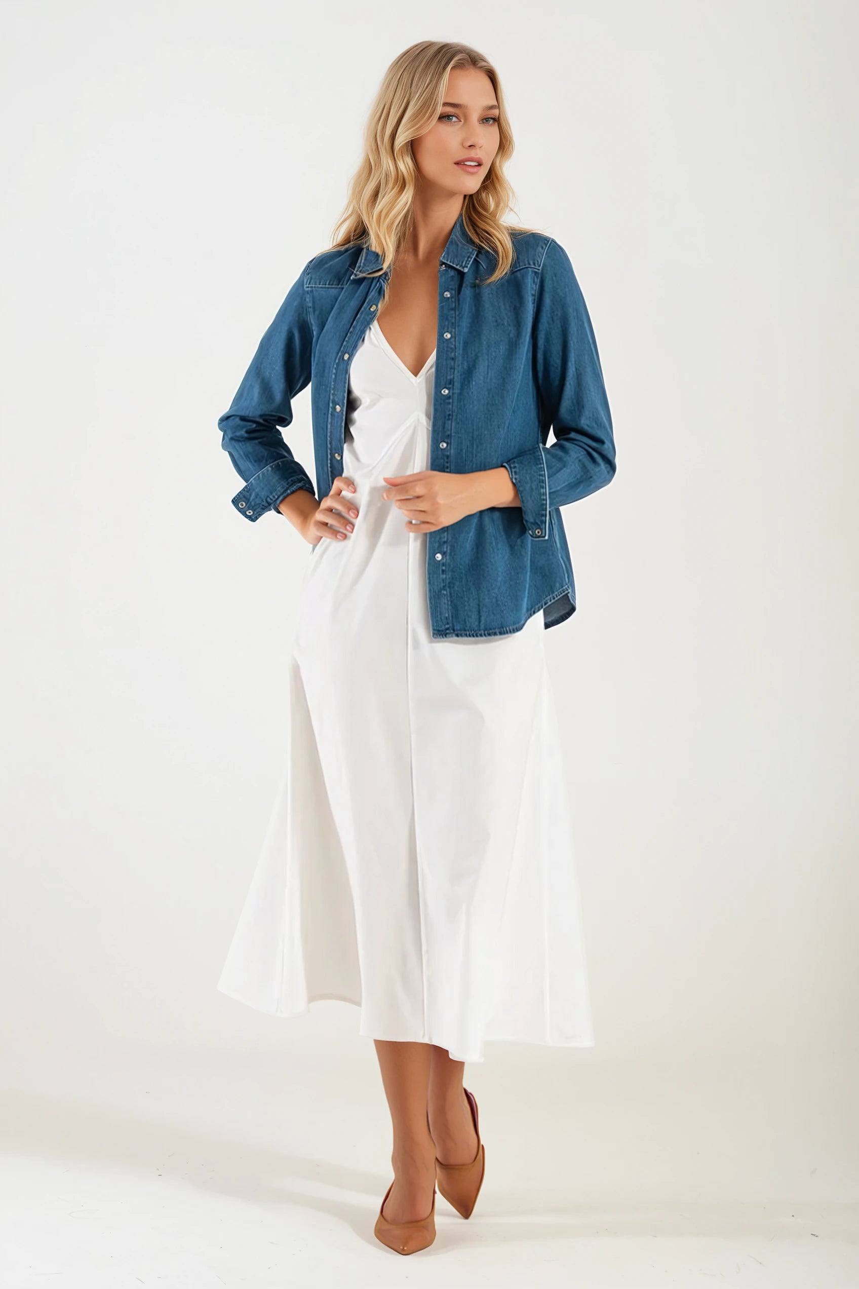 Dames jeans shirt