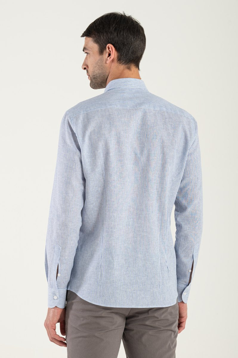 Lino Righine Blue Shirt