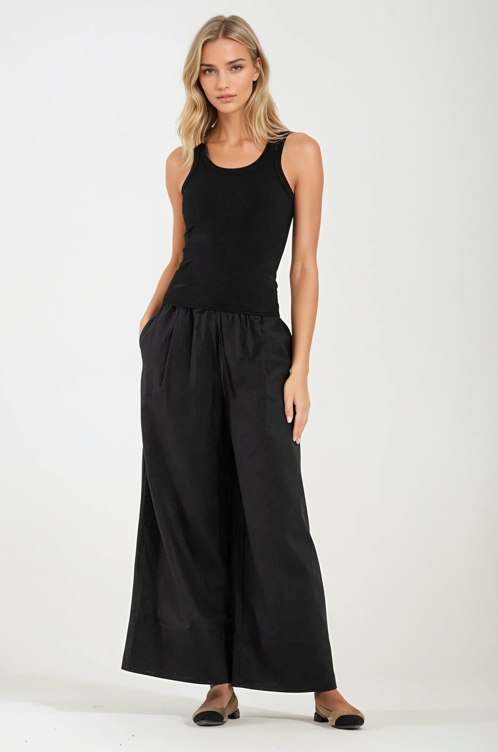 Canottiera da Donna in Cotone Black