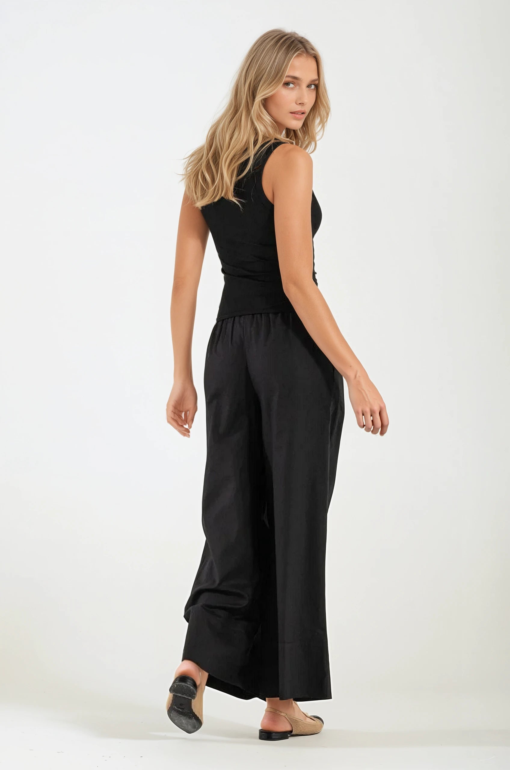 Canottiera da Donna in Cotone Black