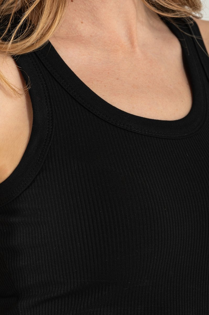 Canottiera da Donna in Cotone Black