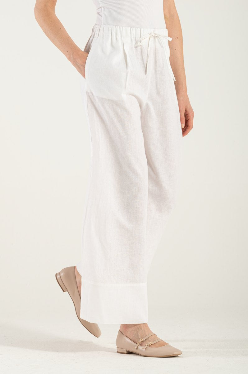 Pantalone Lacci Bianco Ottico
