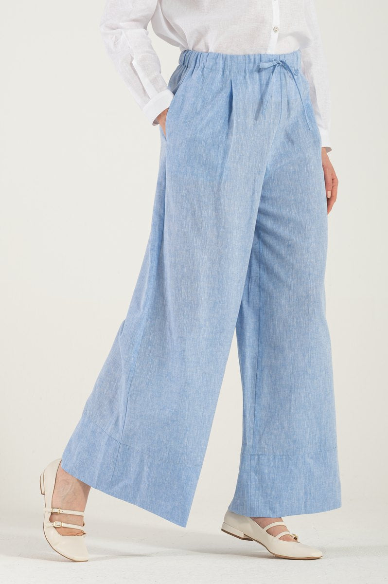 Pantalone Lacci Celeste