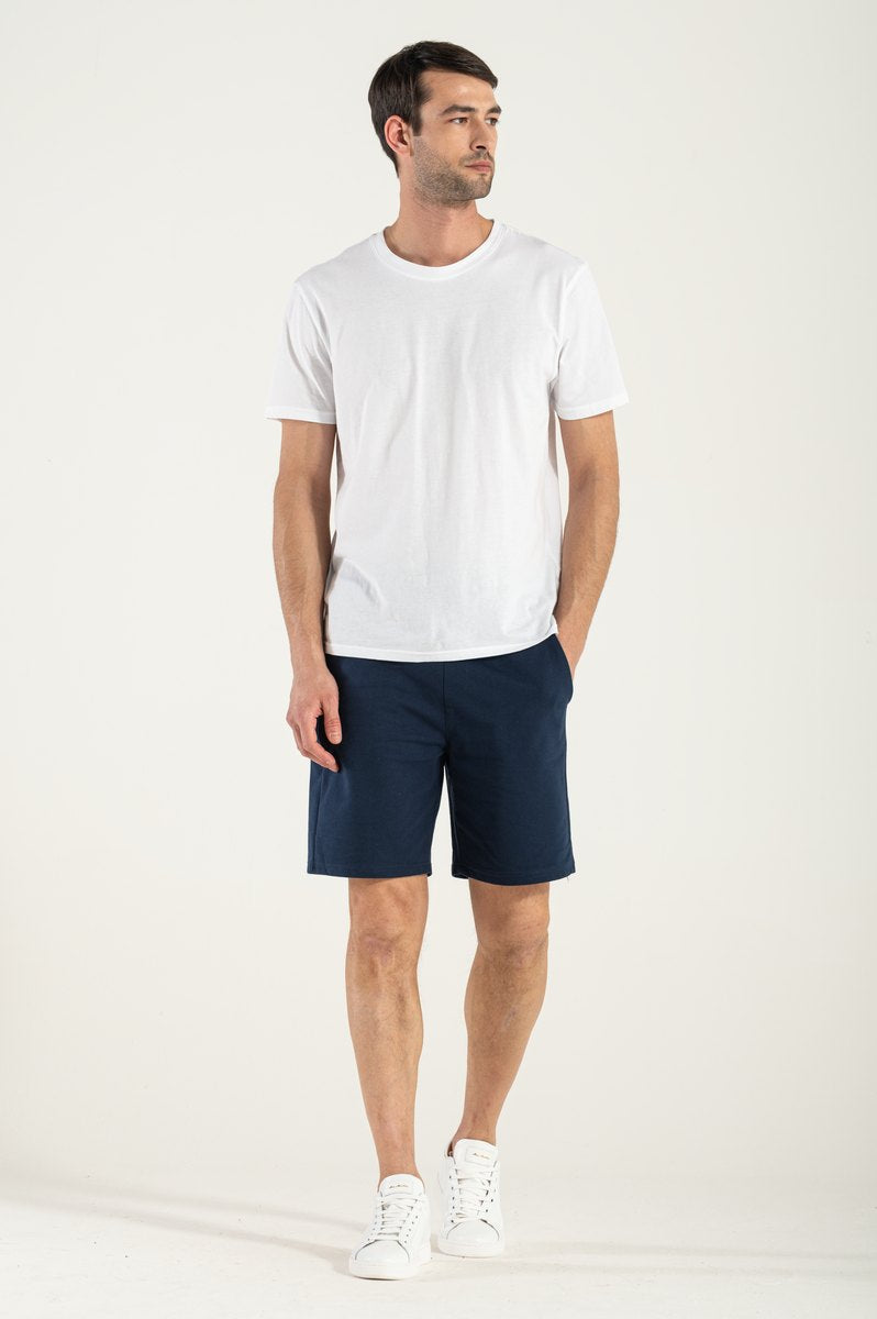 Bermuda Felpato Blu