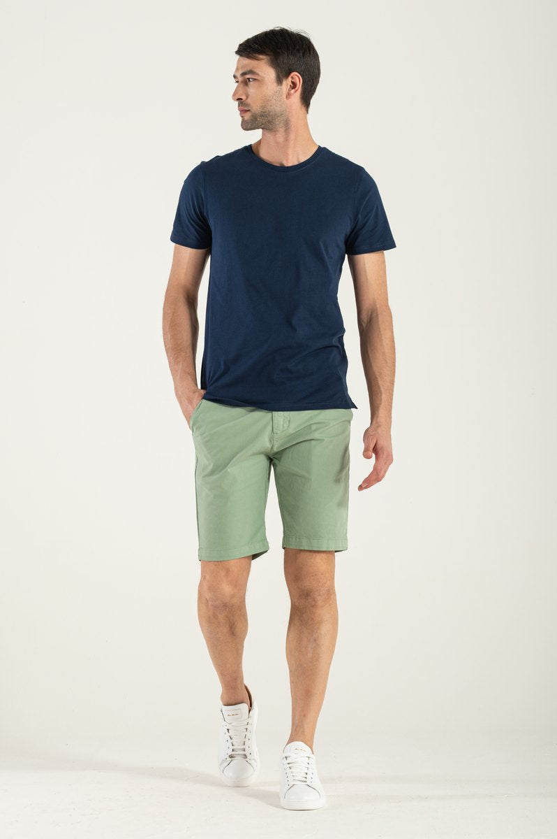 Bermuda Uomo Cotone Verde Acqua