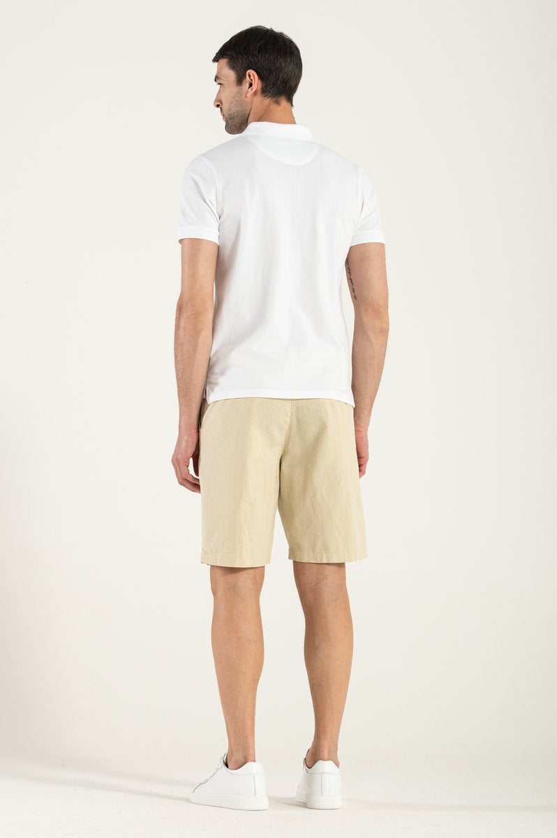 Bermuda Man Lino Beige