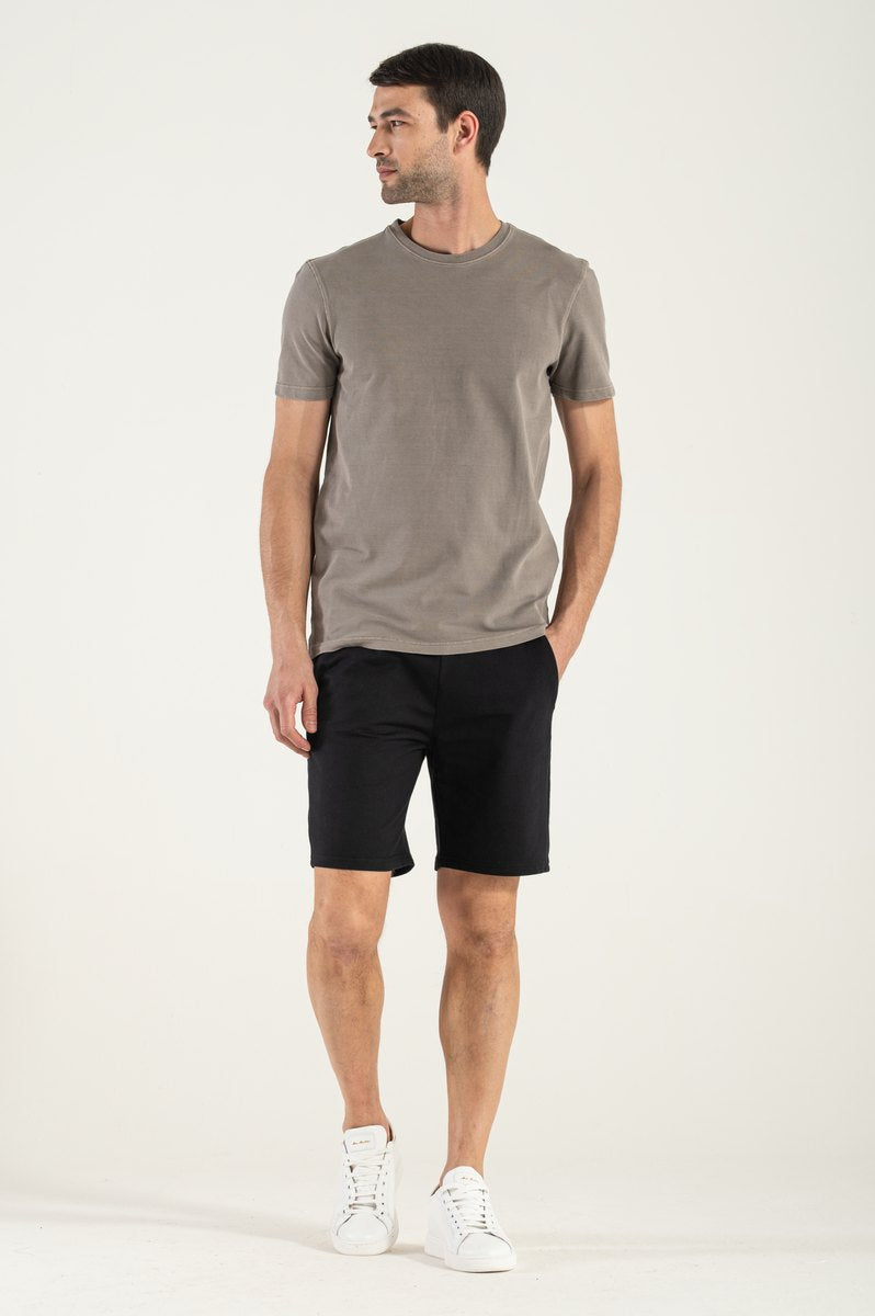 Bermudas de peluche negra