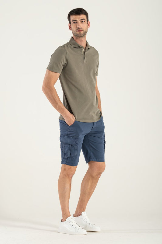 Omul Bermuda cu buzunare albastre J