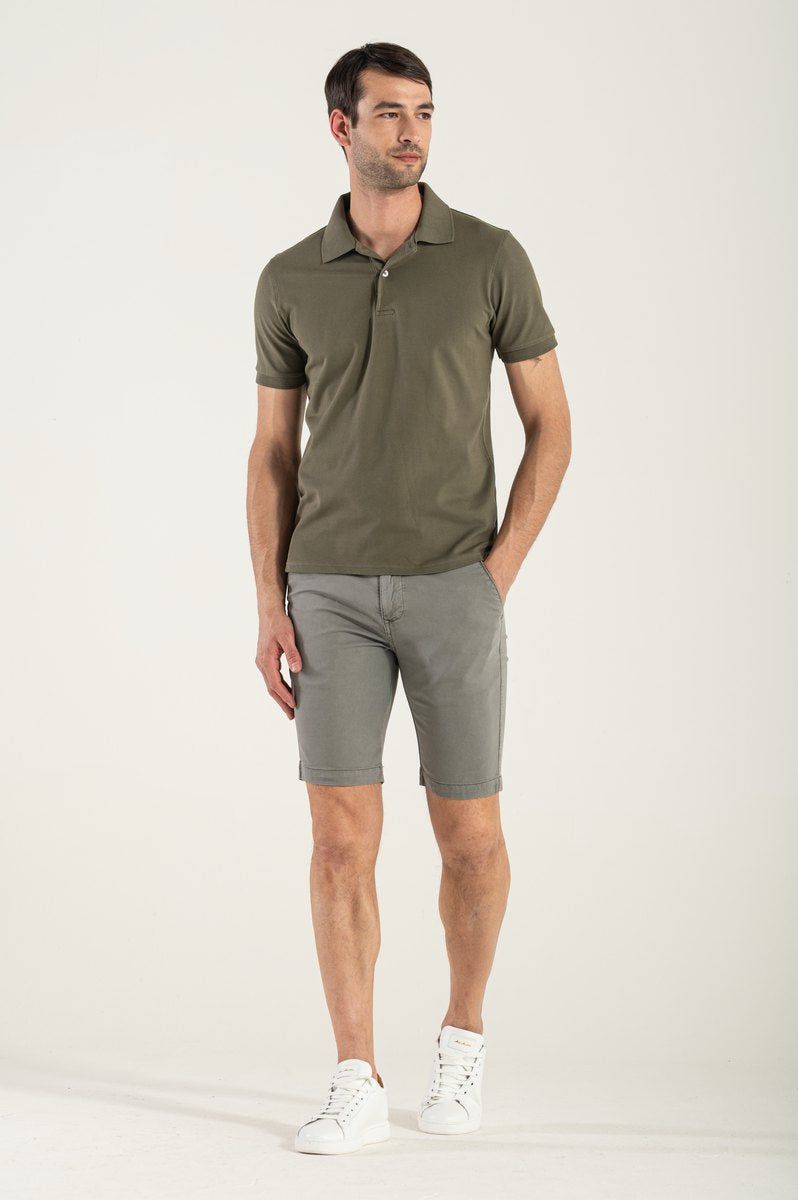Bermuda Uomo Cotone Grigio