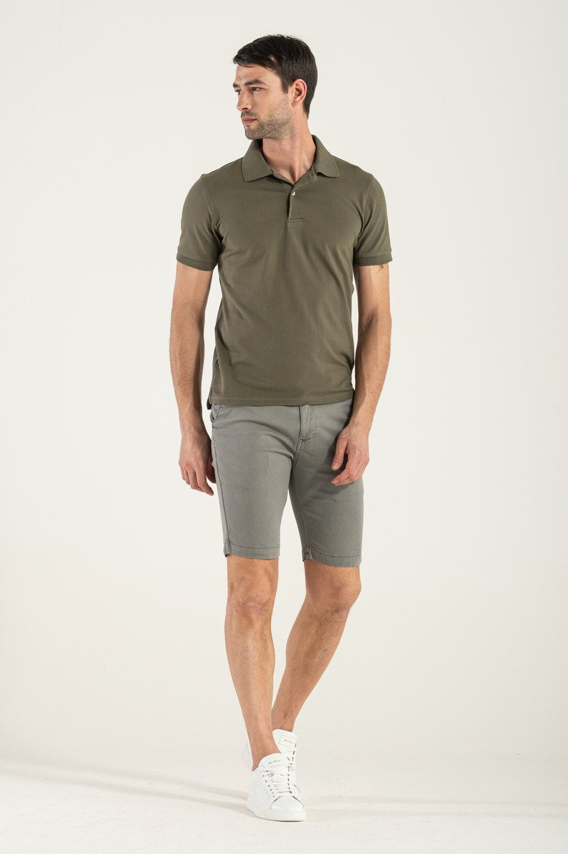 Bermuda Uomo Cotone Grigio