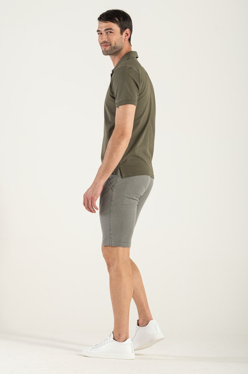 Bermuda Uomo Cotone Grigio