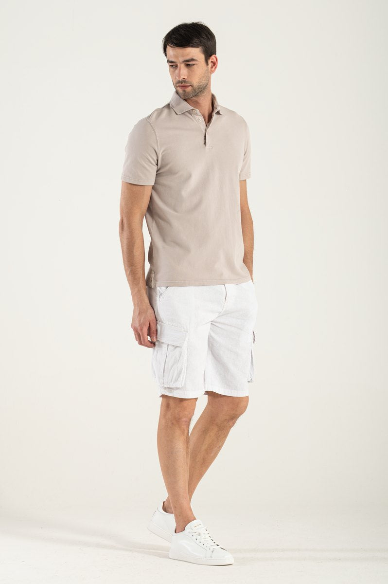 Piatră de stâlp bej clar spălat