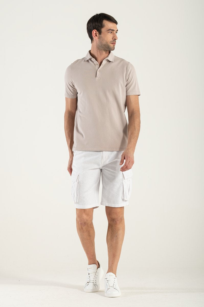 Bermuda Uomo con i Tasconi Bianco