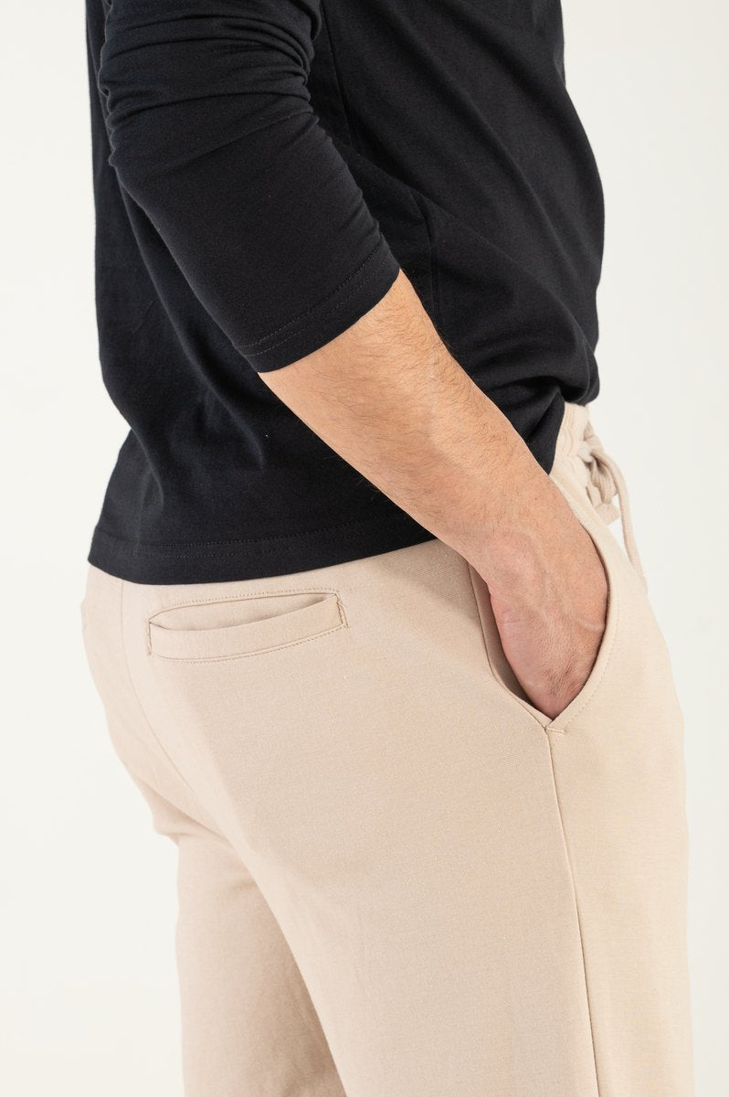 Pantaloni de hanorac bej
