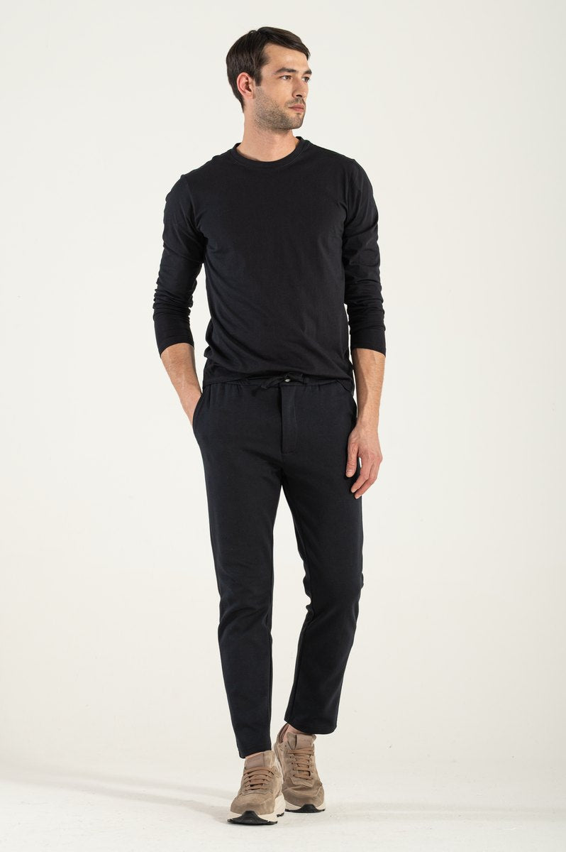 Pantaloni de hanorac negru