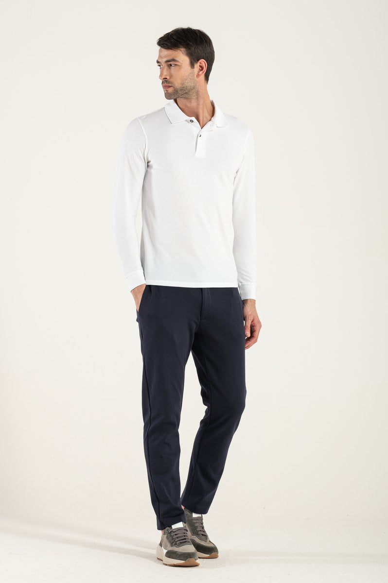 Pol cu mânecă alb lung