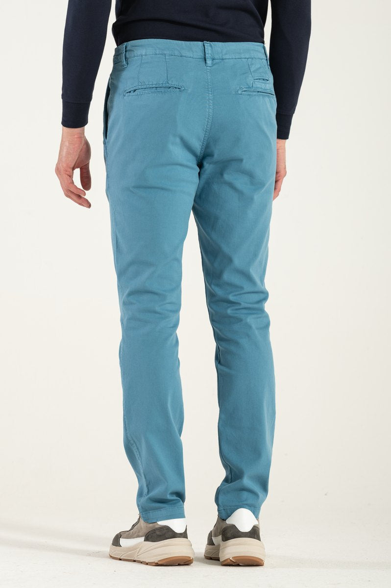Pantalone in Cotone Celeste