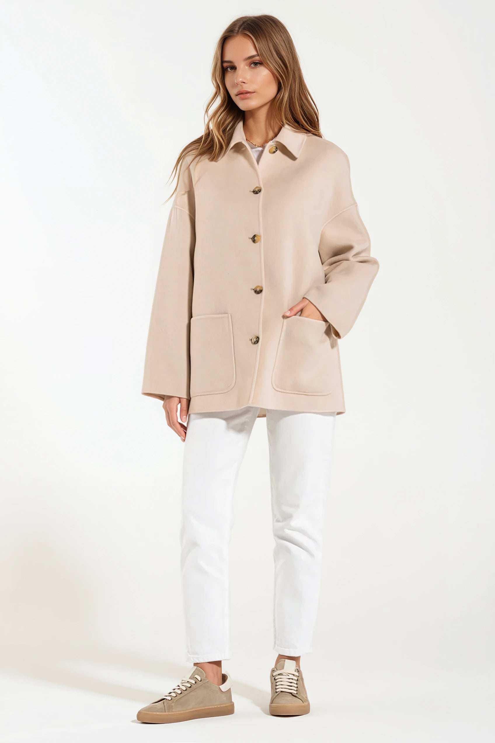 Giacca Cappotto Camel