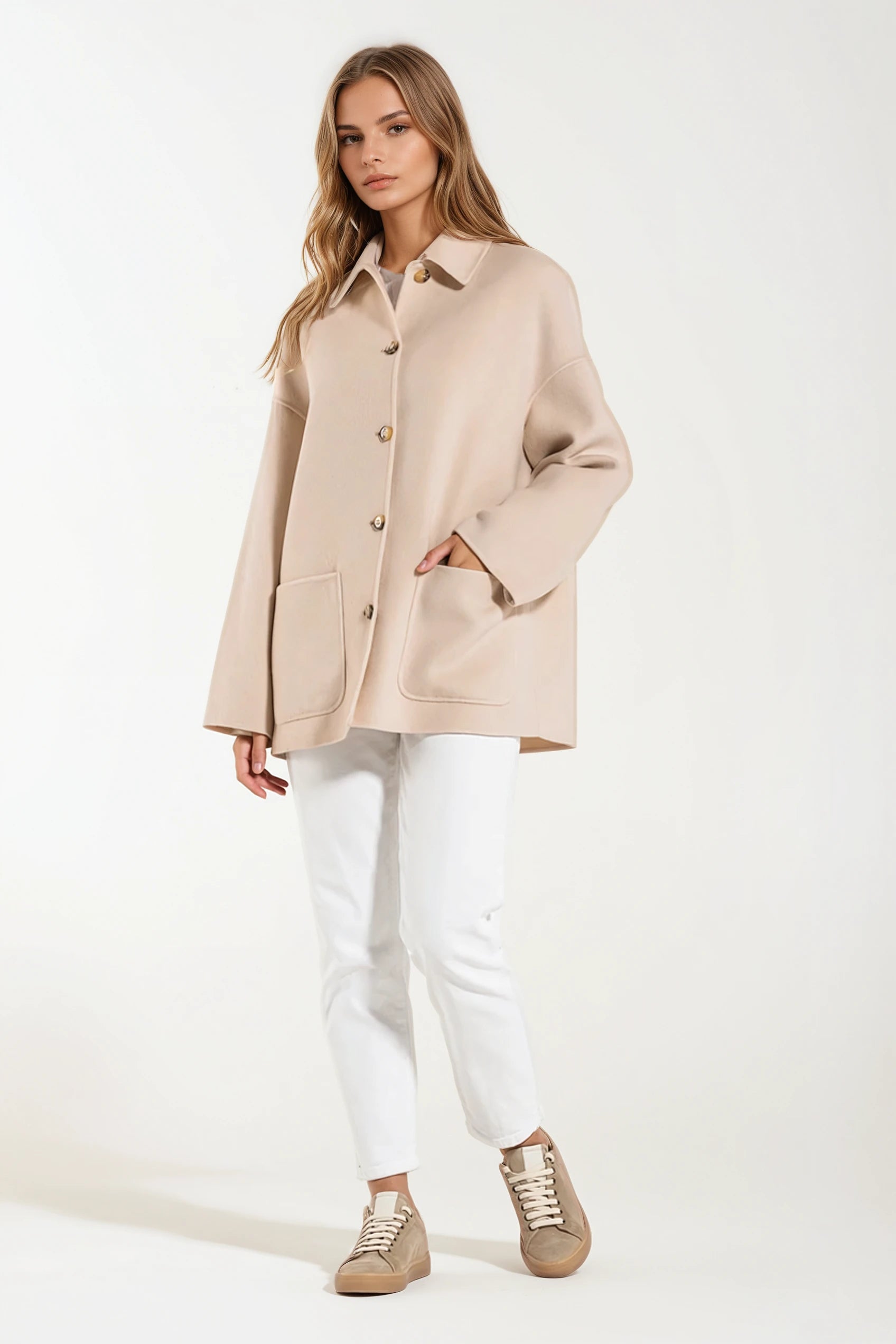 Giacca Cappotto Camel