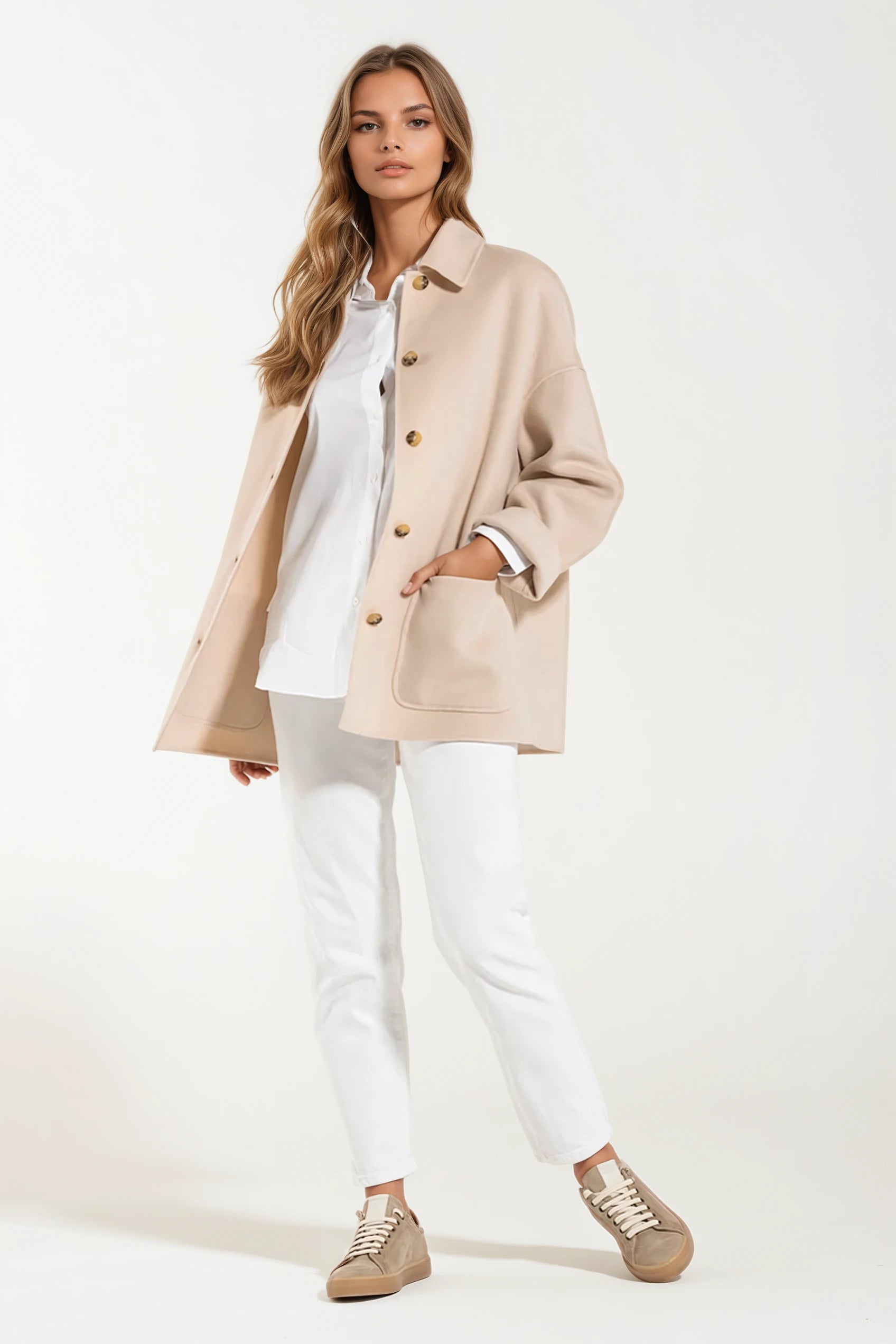 Giacca Cappotto Camel