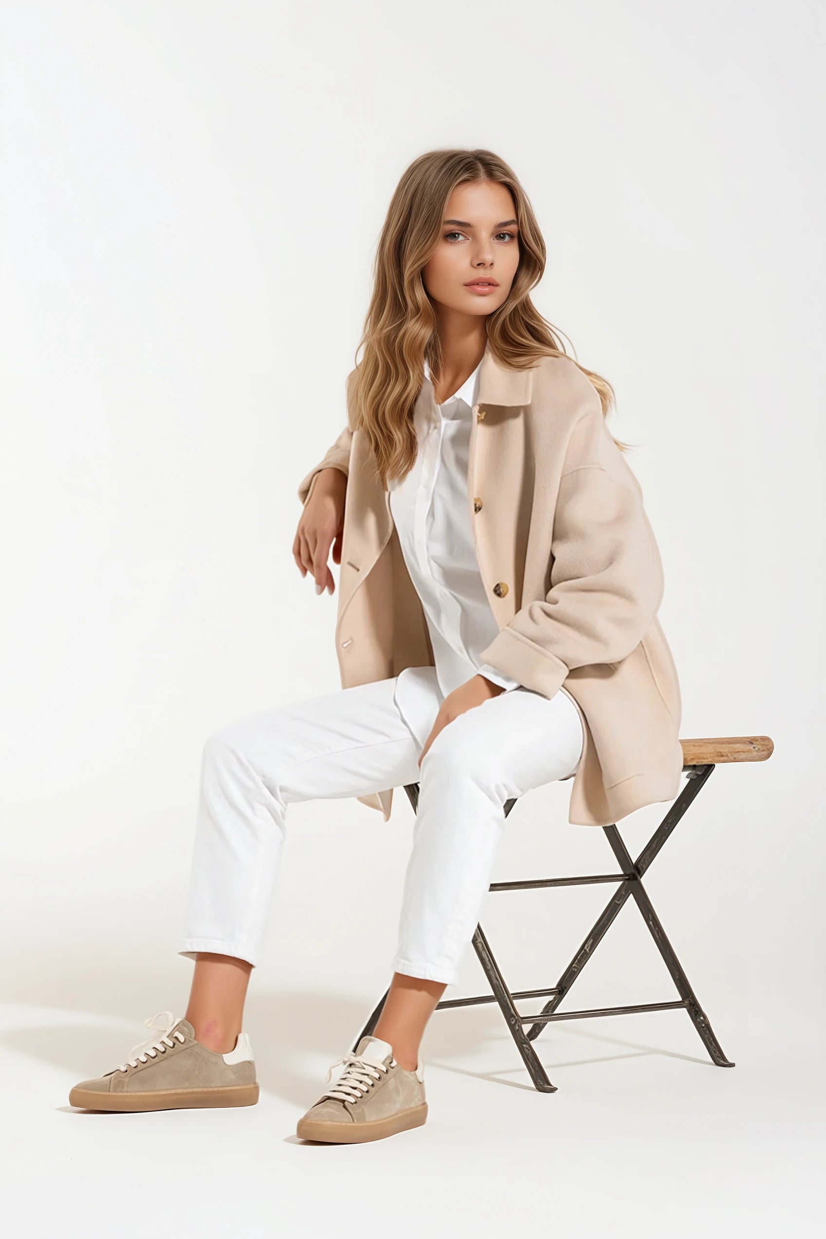 Giacca Cappotto Camel