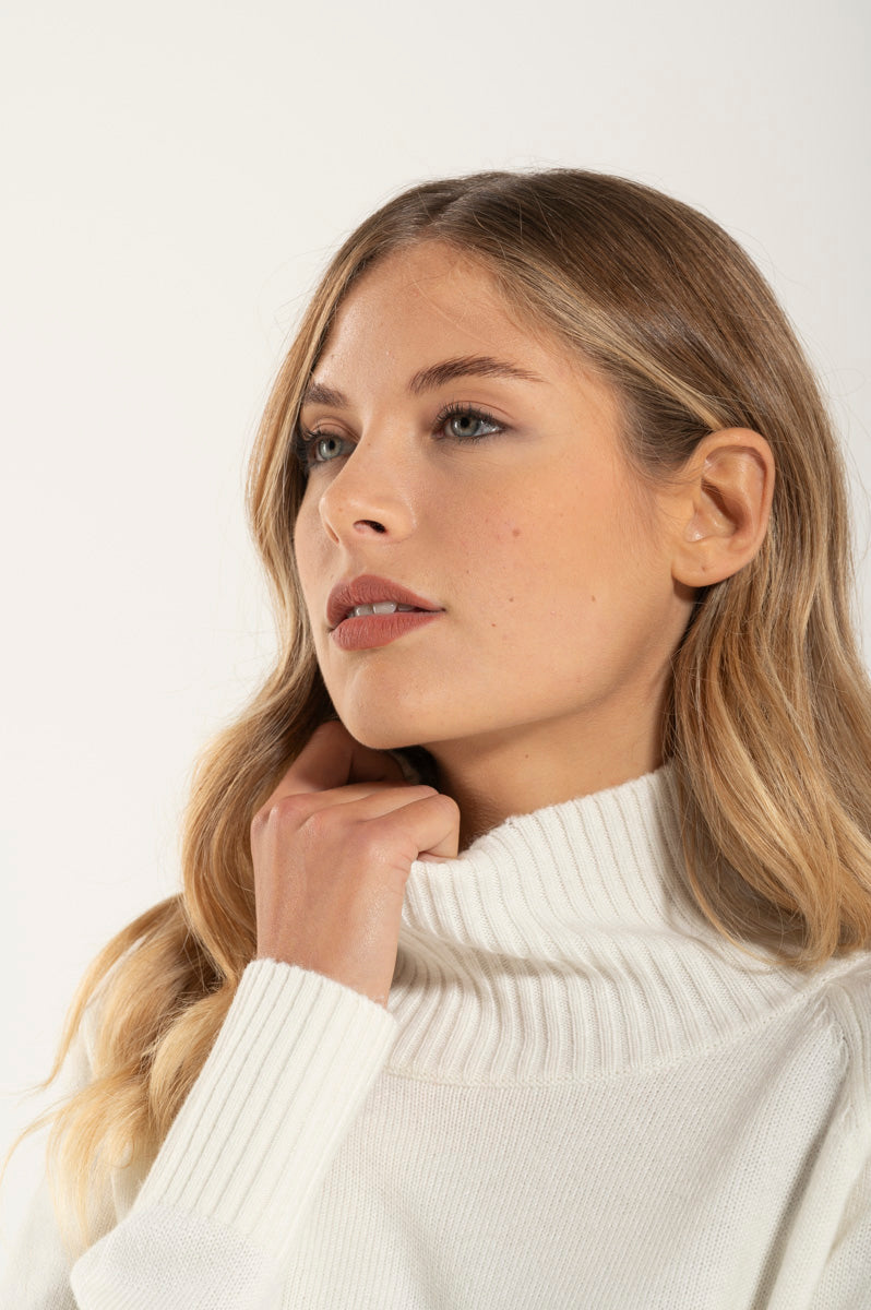 Collo Alto Cashmere Premium Naturale
