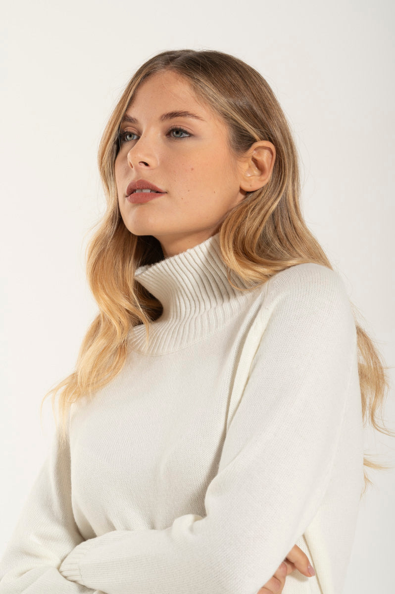 Collo Alto Cashmere Premium Naturale