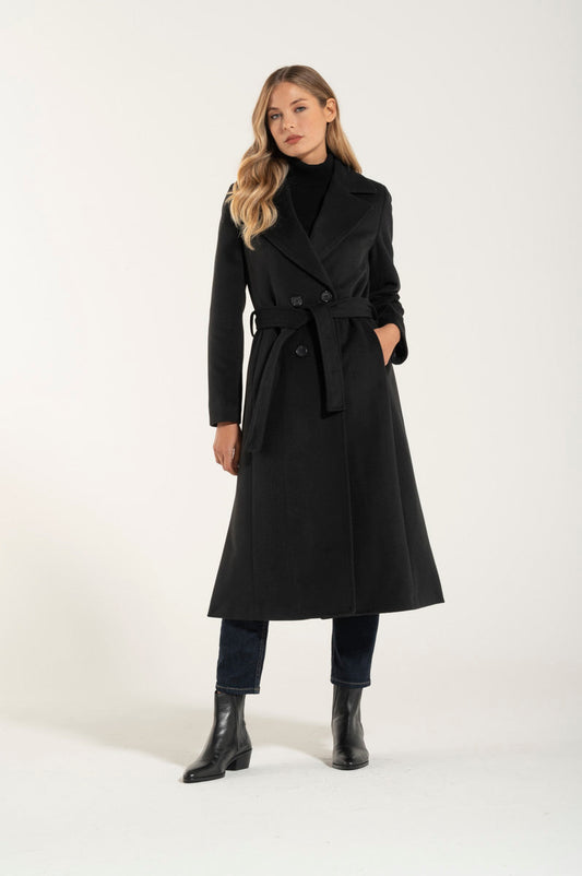 Cappotto New Nero Cashmere e Lana