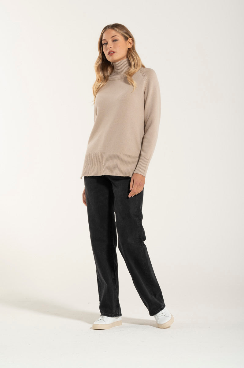 Collo Alto Cashmere Premium Crema