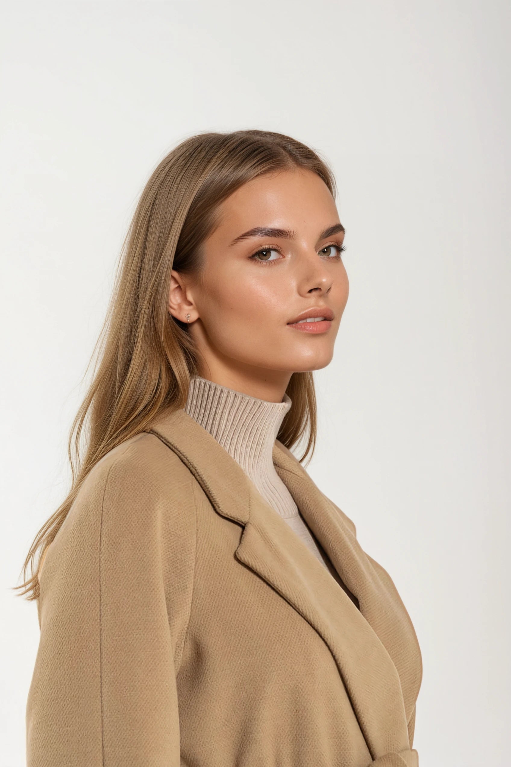 Cappotto Lungo Camel Cashmere e Lana