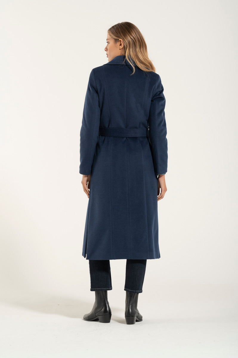 Cappotto New Blue Cashmere e Lana