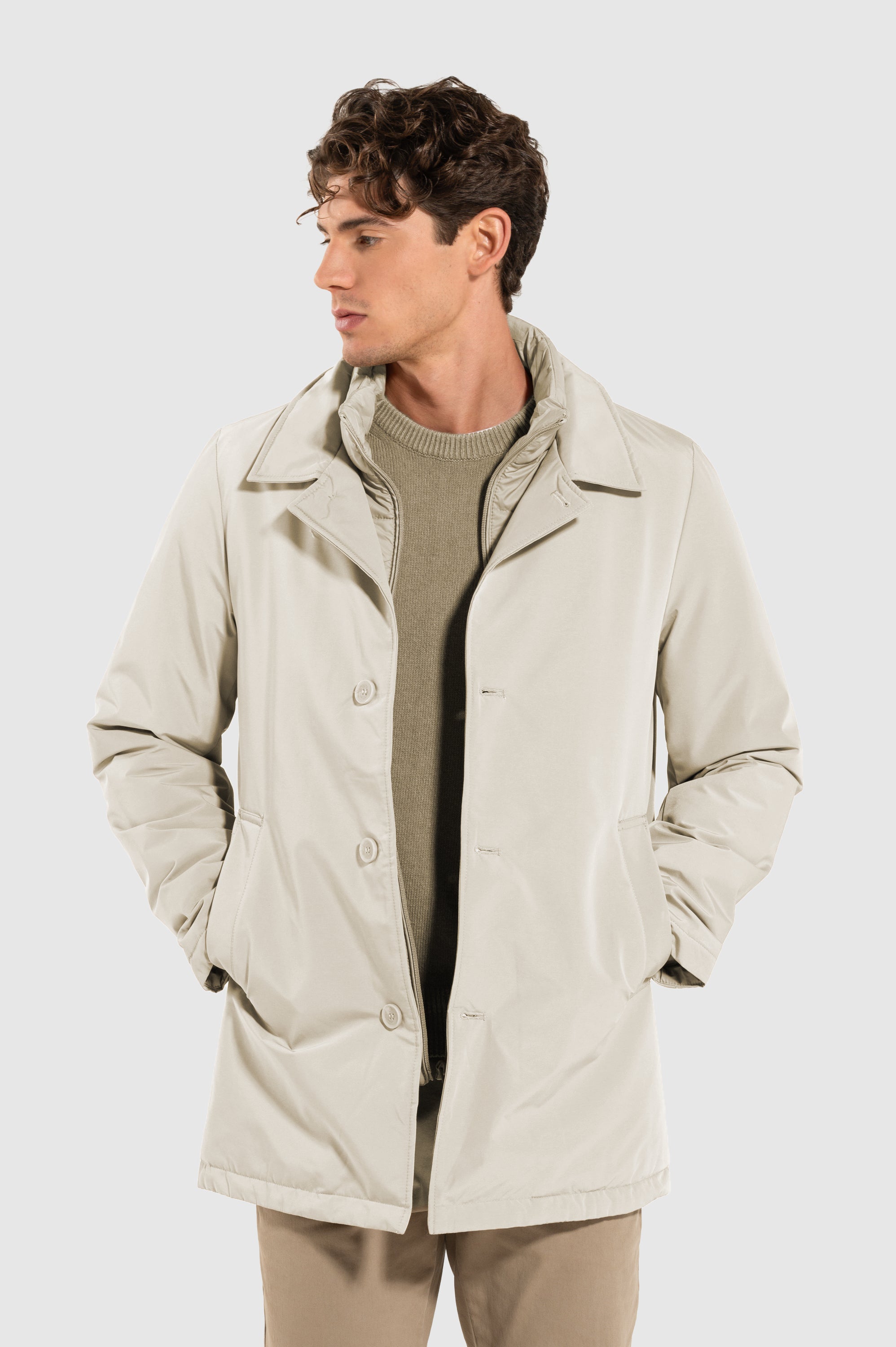 Giubbotto Tecnico Beige Chiaro 182024